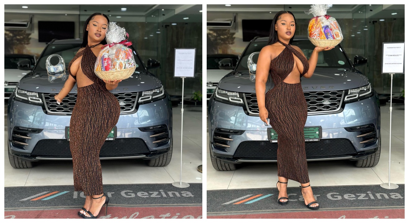 Cyan Boujee is attracting attention with her newly acquired Land Rover Velar.